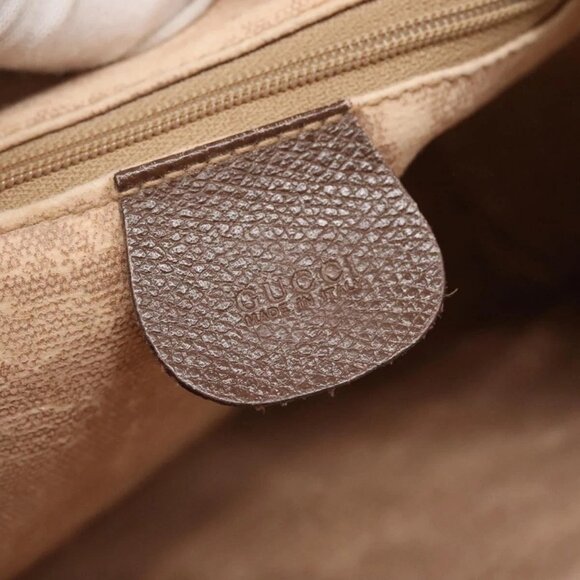 GUCCI GG Supreme Web Sherry Line Bag PVC Beige Gold 001 56 6472 Auth ep10466 - Picture 10 of 16